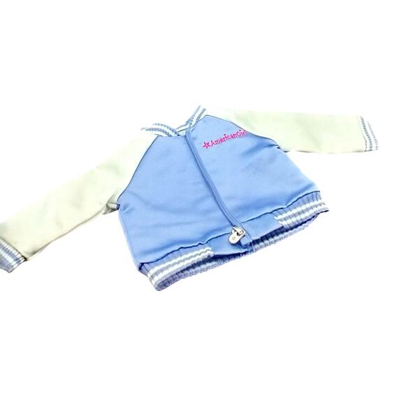 American Girl Doll 18” Innerstar University Varsity Bomber Jacket Purple - Picture 8 of 10